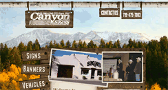 Desktop Screenshot of coloradocanyonsigns.com