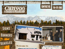 Tablet Screenshot of coloradocanyonsigns.com